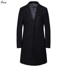 Хит, мужской зимний длинный плащ, мужское повседневное теплое толстое шерстяное пальто, мужской кардиган, куртка, пальто