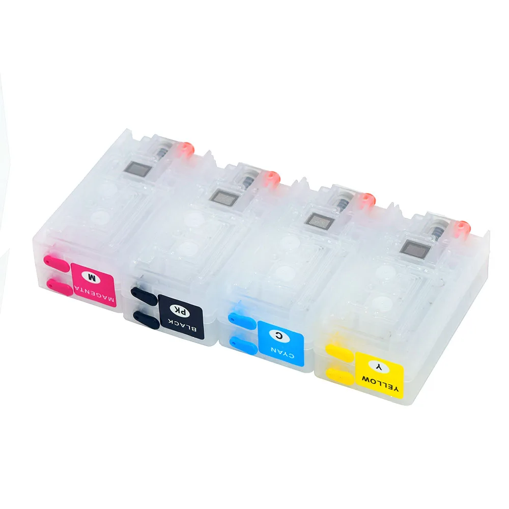 4 цвета многоразового картриджа и чипа Resetter для Epson TM C3500 C3510 GJiC22P принтера|ink cartridge