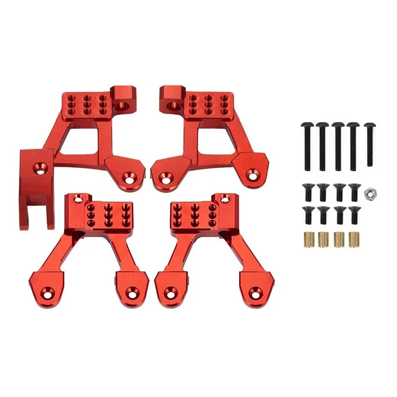 

4Pcs Aluminum Front Rear Shock Damper Tower Mount Hoops for AXIAL SCX10 II 90046 90047 1:10 RC Car