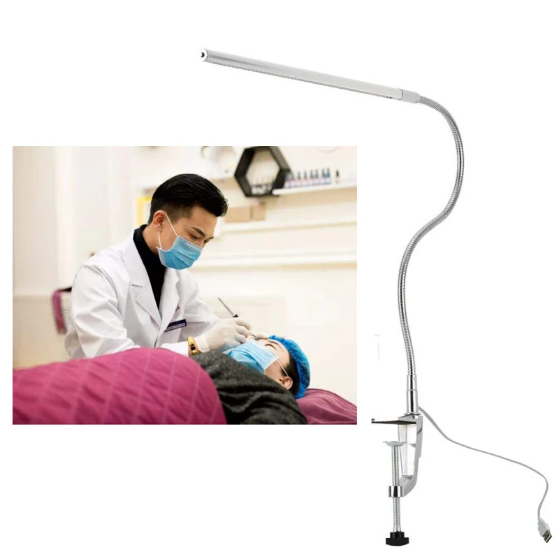 Татуировки, аппарат для маникюра, машинка для маникюра, Маникюр чтение татуировки свет татуировки USB стол для инструмент для украшения ногтей салон, регулируемый светодиодный Настольный зажим настольные лампы