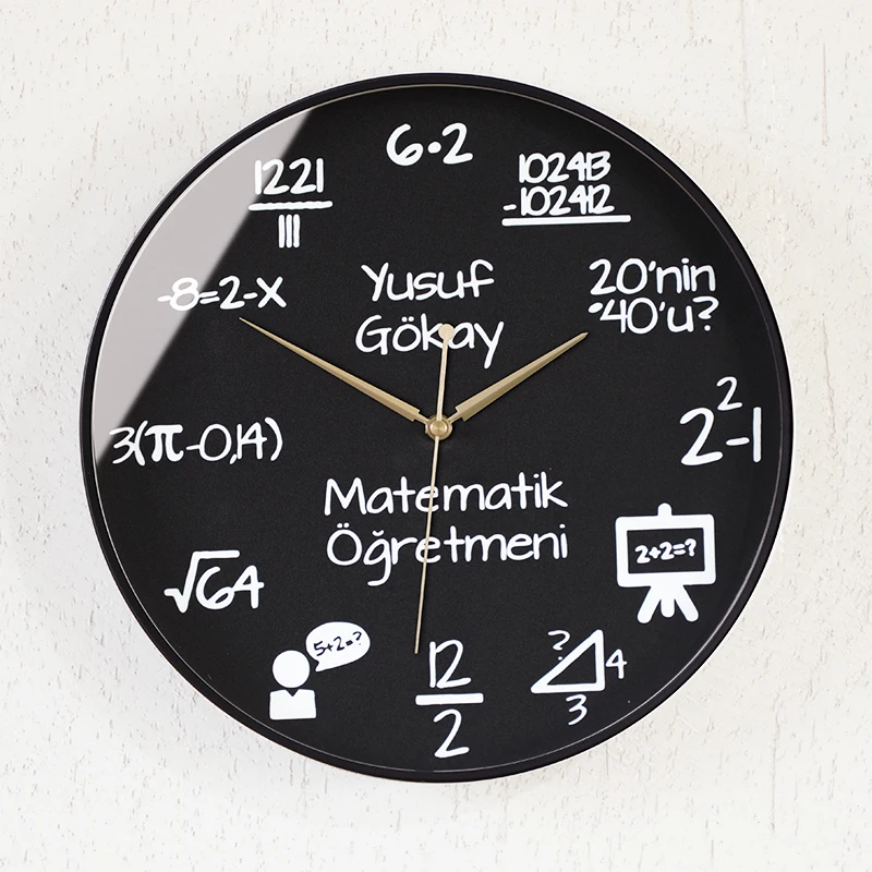 

Large Wall Clock Living Room Modern Math Clock Bedroom Art Silent Clocks European Wall Watches Home Decor Horloge Gift FZ201