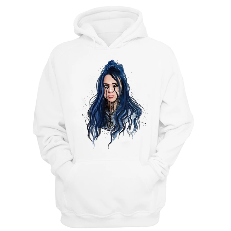 4018 Мужская одежда Billie Eilish Толстовка Женский свитшот Харадзюку корейская модная одежда 90s хип хоп Японская уличная винтажная - Цвет: 4018