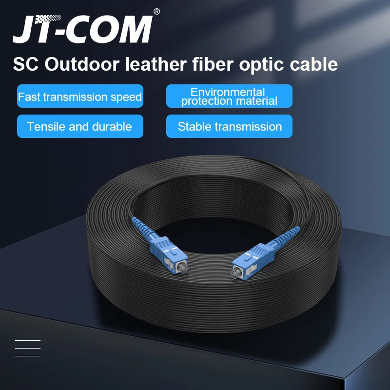 

SC UPC to SC UPC Fiber Optic Drop Cable Single Mode Simplex 2.0mm Outdoor Fiber Optic Patch Cord Optical Patch Cable