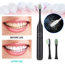 Электрическая зубная щетка интеллектуальная зубная щетка ультразвуковая зубная щетка 2 цвета АБС высокая эффективность удобная портативная для взрослых