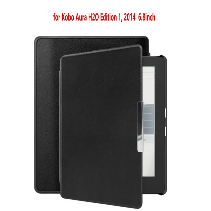 Capa de Couro Magnética do Sono Estojo Fino para Kobo Aura H2o Edição 2014 68 N250 Ereader Funda