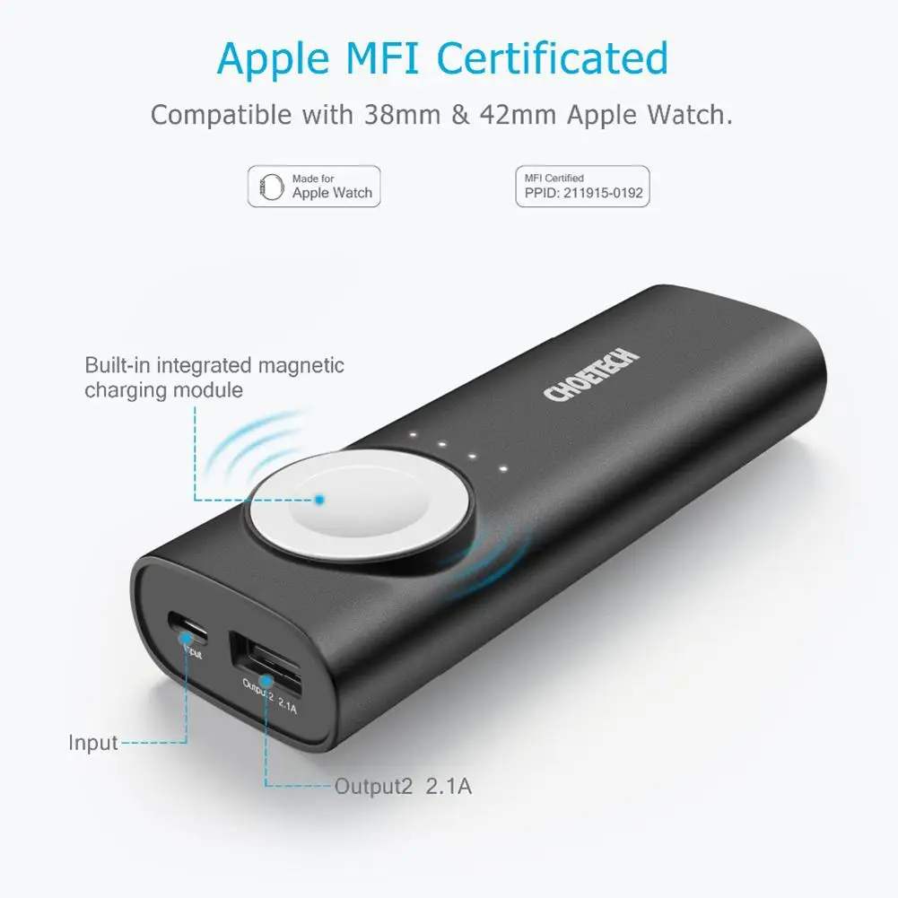T315 ABS + PC материал 5000mAh QC 4 0 внешняя батарея мульти портативное зарядное устройство
