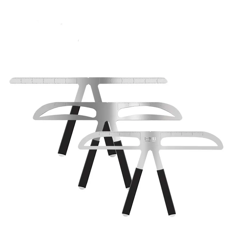 

Three-point positioning balance eyebrow card stainless steel eyebrow ruler thrush artifact tattoo tool eyebrow card
