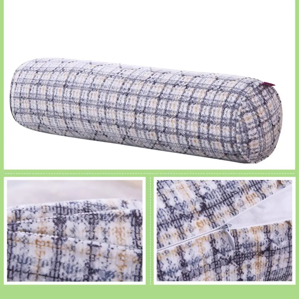 2019EHOMEBUY Флокирование овальная Длинная Подушка-столбик Съемные мягкие подушки современные подушки моющиеся спальные подушки