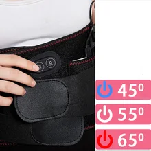 Электрический поясной ремень с подогревом Подушка поясничная терапия нижняя часть спины Отопление бандаж поддержка