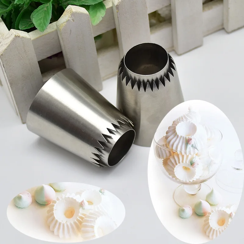 

Sultan tube Russian Pastry Tip Icing Piping Stainlessl Steel Nozzles Large Icing Piping Nozzles Cupcake baking accessories