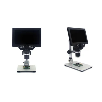 

G1200 Digital Microscope 7 Inch Large Color Sn Large Base LCD Display 12MP 1-1200X Continuous Amplification nifier with A