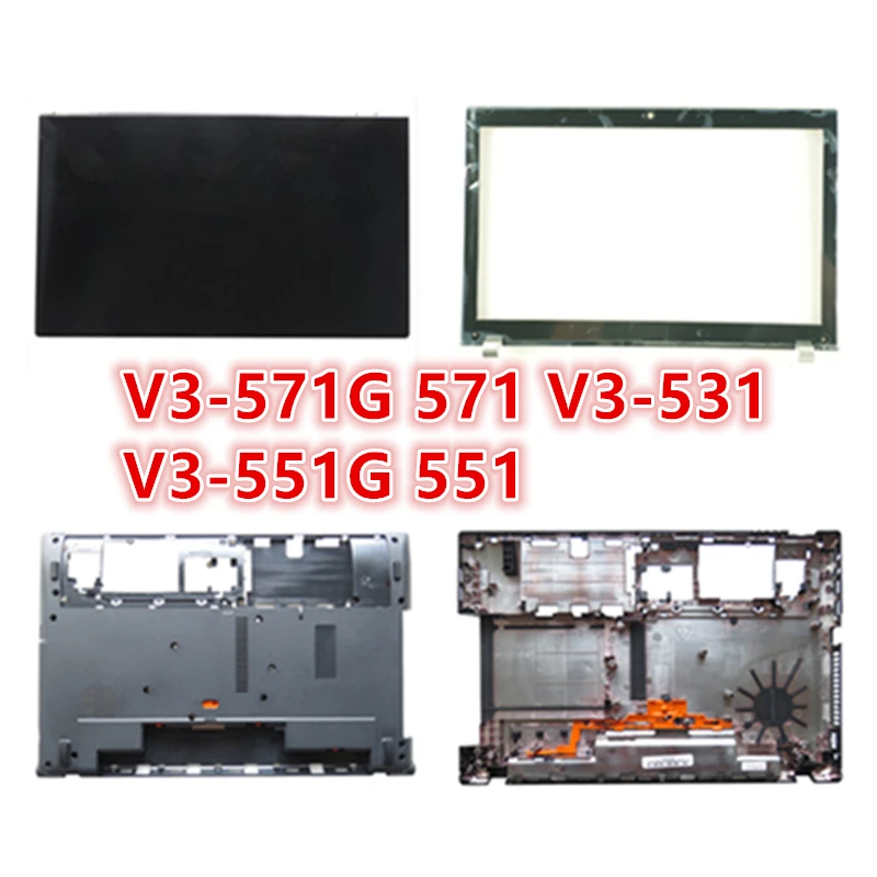 Ноутбук для acer V3-571G 571 V3-531 V3-551G 551 ЖК-задняя крышка верхняя крышка/ЖК передняя рамка/подставка/нижняя базовая крышка чехол