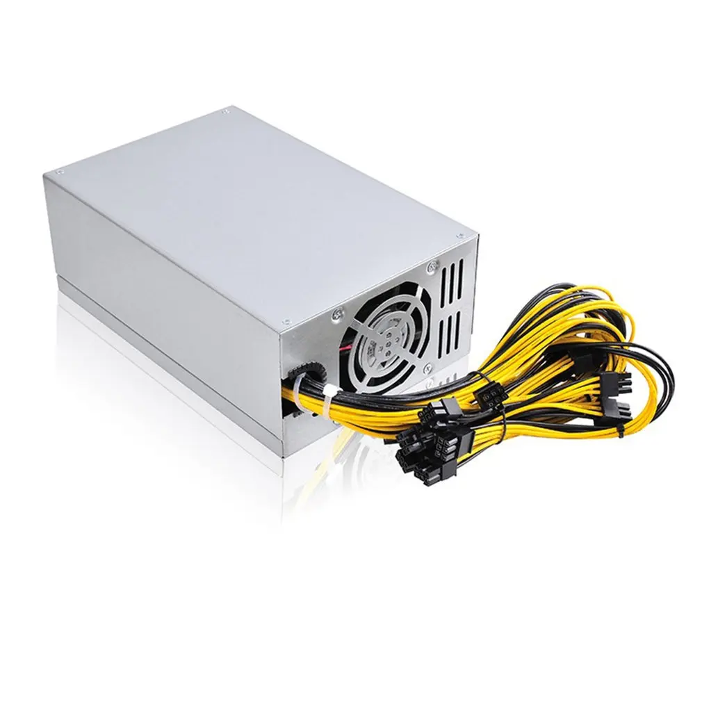 

Single 4u-1800w Mining Machine Power Supply 10 P6 Interfaces Atx Computer Pc Psu Gold Mining Machine Switiching Power Supply