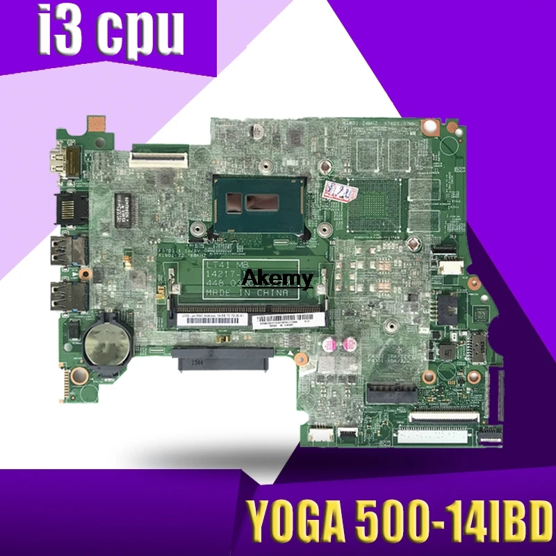 

For Lenovo YOGA 500 -14IBD FLEX3-1470 YOGA500-14IBD Laptop motherboard 448.03N03.001M CPU i3 DDR3 100% test OK