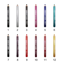 12 цветов, макияж, тени для век, карандаш для губ, карандаш двойного назначения с точилкой для карандашей, макияж, косметика, красота