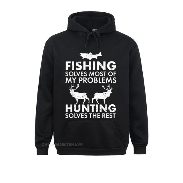 Funny Fishing And Hunting Gift Christmas Humor Hunter Cool Hoodie Hoodies  Rife Sweatshirts Birthday Long Sleeve Men Sportswears - AliExpress