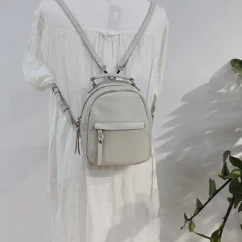 

Backpack Female Packet 2020 New Style Fresh Versatile Top Grade Import First Layer Cowhide Leather Single-shoulder Bag Backpack