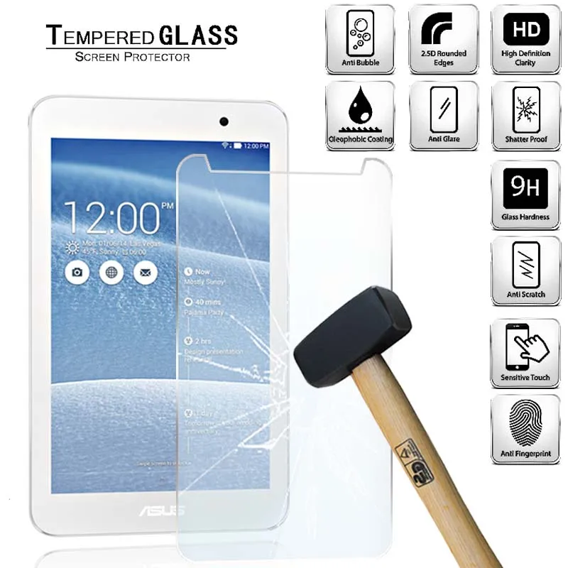 

Tablet Tempered Glass Screen Protector Cover for Asus Memo Pad 7 ME176CX ME176C HD Eye Protection Anti-Fingerprint Tempered Film