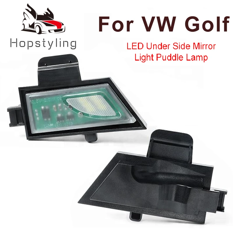 

2x LED Auto Lighting Under Side Mirror Light For Volkswagen Golf 7 VII variant Sportsvan Touran II (Type 5T) Puddle Lamp