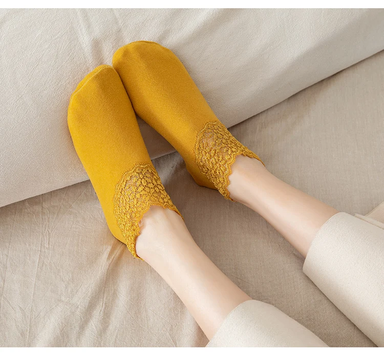 3 Pairs Women Winter Socks Warm Thicken Thermal Soft Solid Color Socks Wool Cashmere Snow Boots Velvet Lace Home Floor Sock