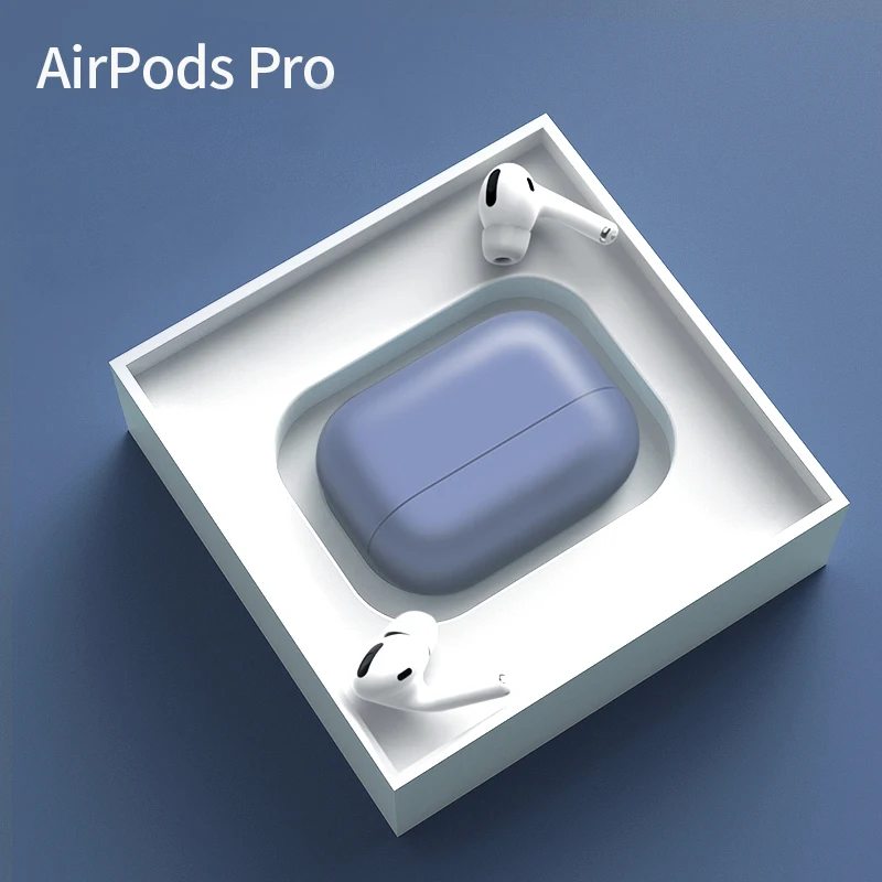 Жидкий силиконовый чехол для Apple Airpods Pro, тонкий чехол, разноцветный защитный чехол для Airpods 3, Прямая поставка