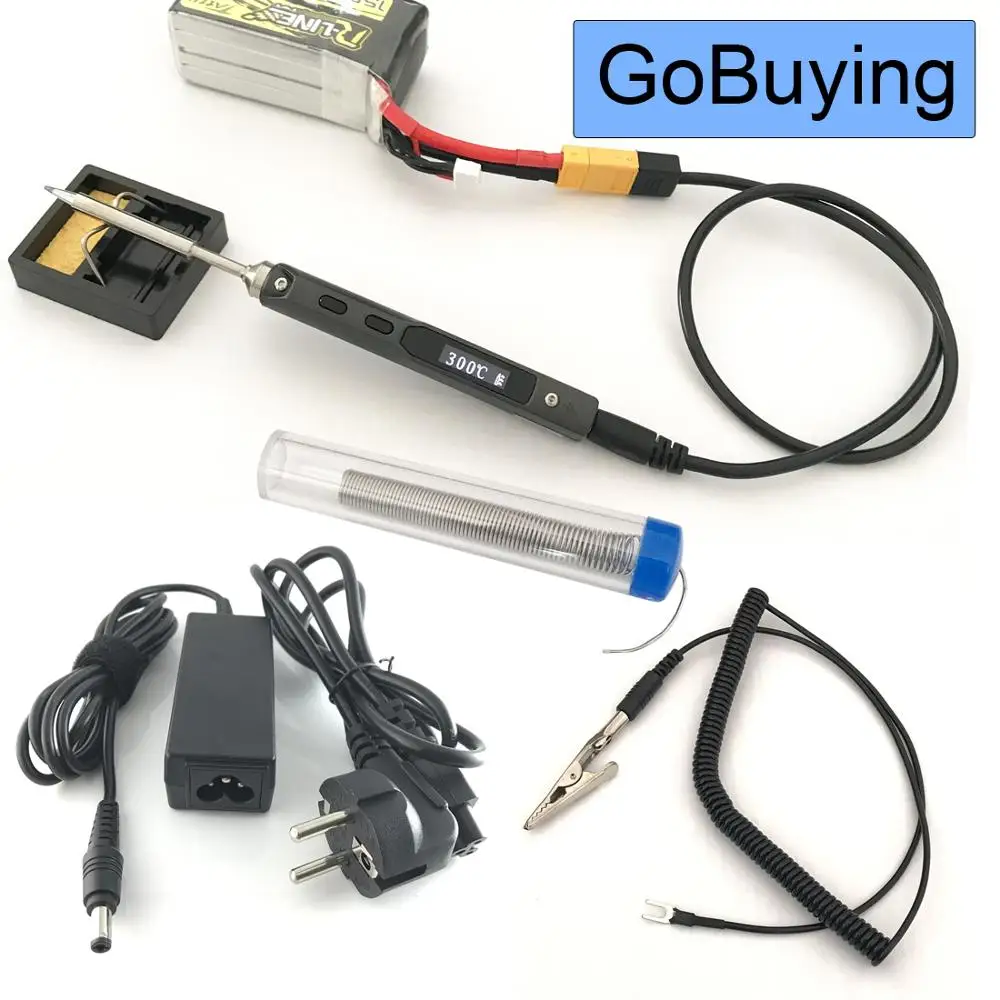 24V Soldering Iron Station Kit Mini TS100 Portable Digital OLED Display Adjust