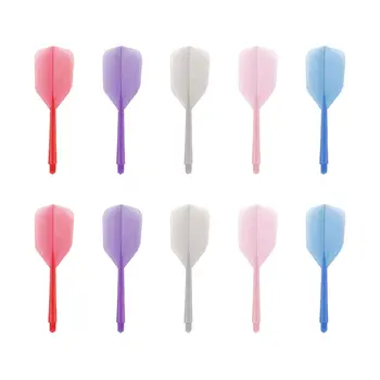 

10 Pieces/Pack 2BA Integrated Dart Wing Shape Transparent Dart T Durable Safety Replacement Magnetic Darts Head 5 Mix Color