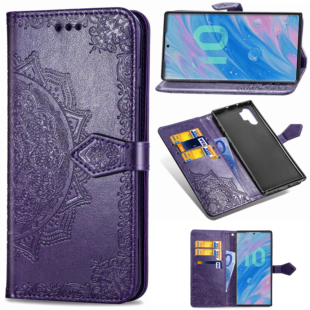 3D Цветок Флип кожаный чехол для samsung Galaxy S10 S9 S8 S7 S6 Edge Note 8, 9, 10, плюс A10 A20 E A30 A50 s A60 A70 A80 чехол для телефона