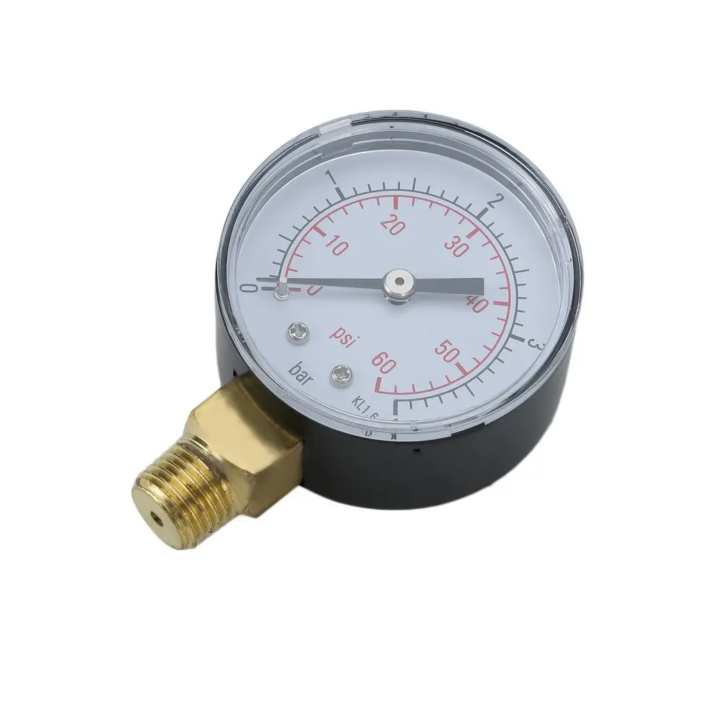 Practical Pool Spa Filter Water Pressure Gauge Mini 0-60 PSI 0-4 Bar TS-50 IN 