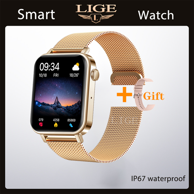 Luxury Smart Watch Women Fitness Tracker Smartwatch Men Sports Bracelet Bluetooth Call Ladies Smart-watch For Xiaomi Huawei