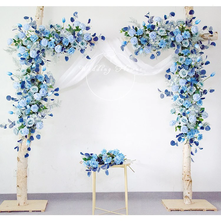 JAROWN Wedding Flowers Artificial Silk Flower Row Line Arch Floral Outdoor Lawn Wedding Bauble Decoration Fake Flower Flores Para Manualidades (19)