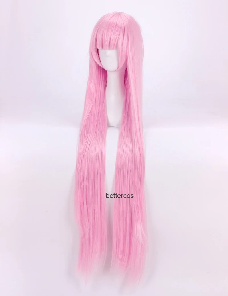 DARLING in the FRANXX 02 Zero Two Cosplay Wigs Long Pink Heat Resistant Synthetic Hair Wig+ Wig Cap