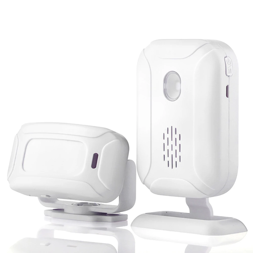 

Wireless Welcome Alarm Doorbell IR Store Shop Entry Motion Sensor Infrared Detector Induction Door Bell 5 Functions Night Light