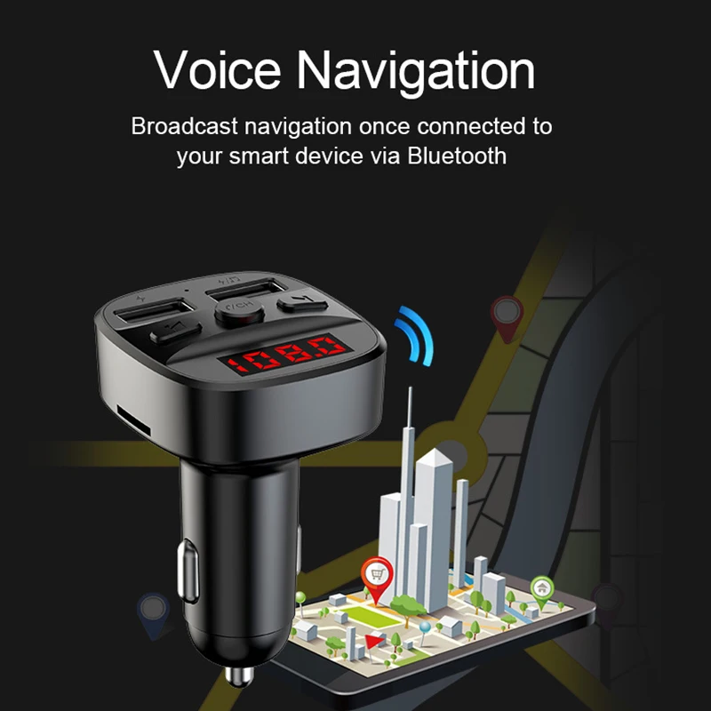 JINSERTA автомобильный fm-передатчик модулятор Bluetooth 5,0 автомобильный комплект Авто Аудио MP3 плеер 2.4A двойной USB зарядное устройство TF U диск музыкальный приемник