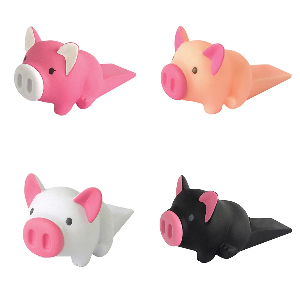 ПВХ дверной стопор милый Pigggy дверные стопоры мультфильм держатель свиней игрушки безопасности домашняя комната дверь анти-защемление ребенка рука Защита ног
