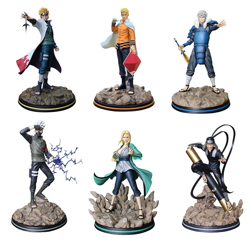 

BIG Naruto action figure Naruto Uchiha Sasuke Kakashi Namikaze Minato Tsunade Senju Tobirama action figure toys Naruto figure
