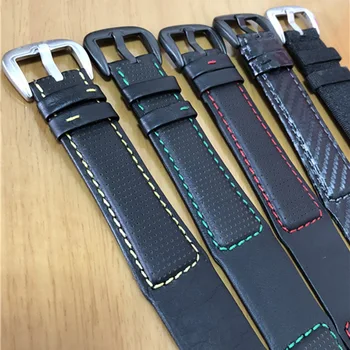 

Shengmeirui 24MM leather strap long FOR Dietrich Organic Time series OTC-AO1 OT-3 men's watch belt