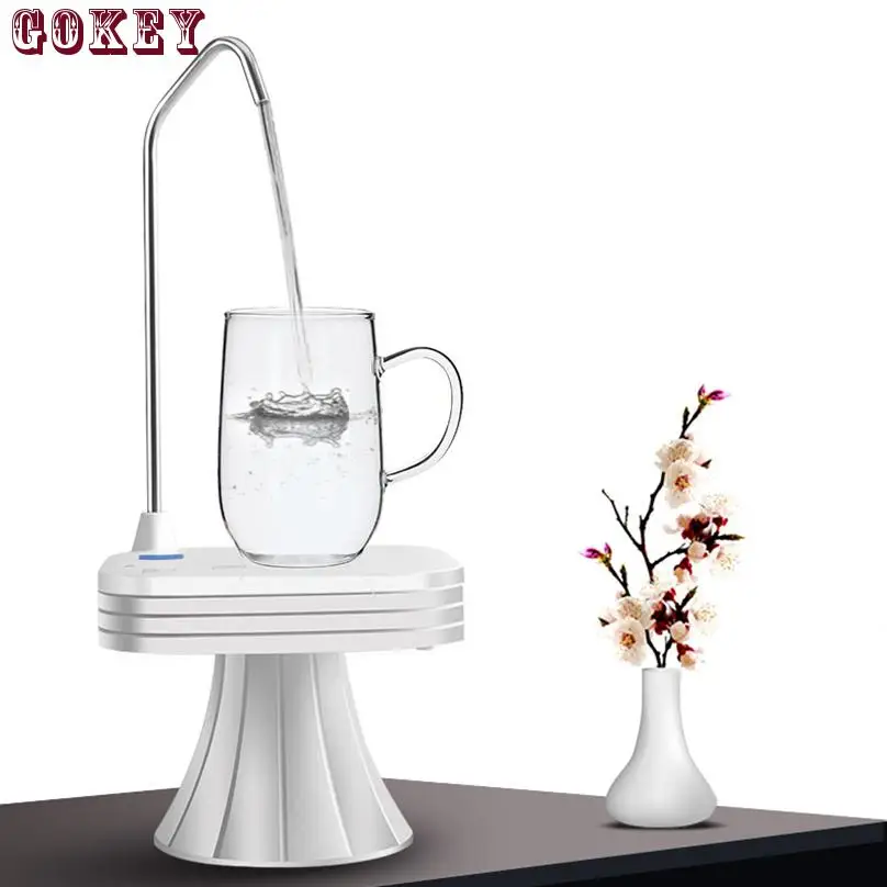 

Water Bottle 5 Gallon Dispenser Portable Compact Electronic Rechargeable Automatic Replacement for Manual Pump 1669736