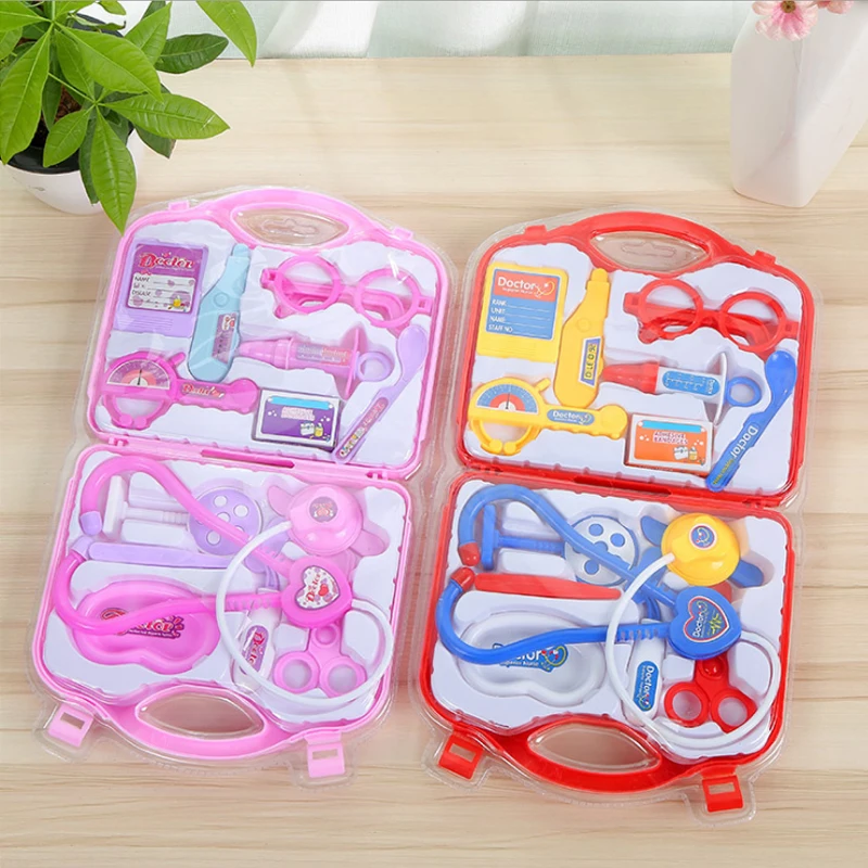 15 Teile/los Kinder ролевые игры доктор игрушки Krankenschwester Spielzeug-set Tragbaren Koffer медицинский набор для детей