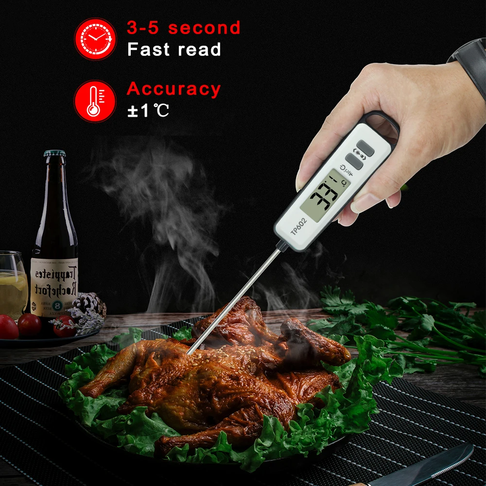 Kitchen Thermometer, Digital Digital Thermometer With Long Probe, Instant  Read Cooking Thermometer, Meat Thermometer For Food, Meat, Oil, Milk, Wine