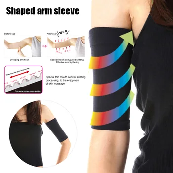 

Newly 1 Pair Arm Shaping Sleeves Calf Workout Women Shapewear Shapebuilding Yoga Cover 19ing