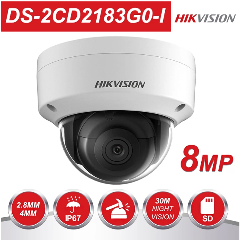 Hikvision poe наружная инфракрасная камера 8 Мп WDR система защиты дома DS 2CD2183G0 I cctv