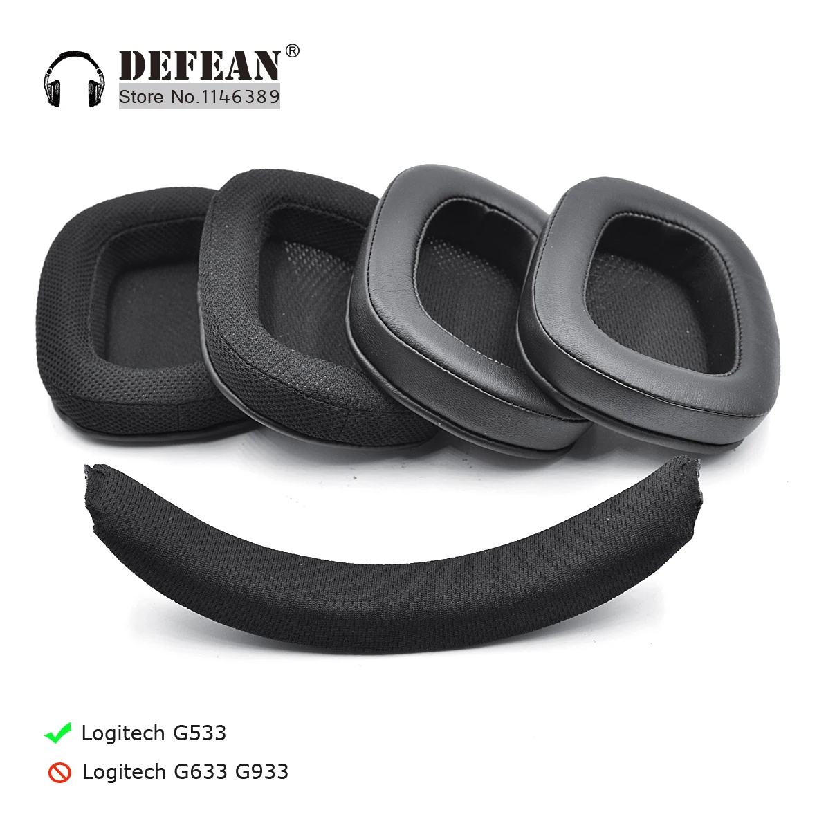 Ear Pads Cushion Headband Earpad For 