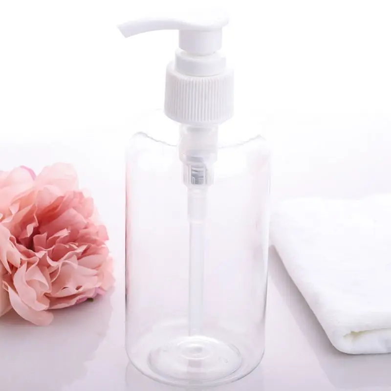 

Empty Container 250ml Plastic Dispenser Pump Bottle for Bath Wash Shampoo Lotion Hand Sanitizer Cosmetic
