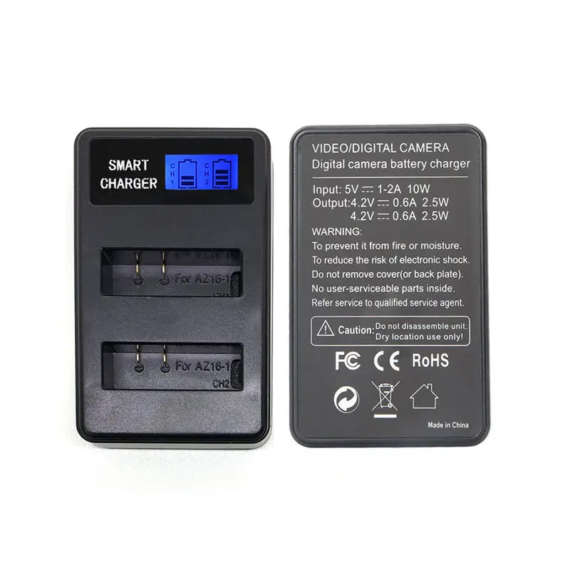Usb ЖК-дисплей двойной порт зарядное устройство для Xiaomi Yi-Lite/Yi-2/4 Kplus 4K аксессуары для камеры