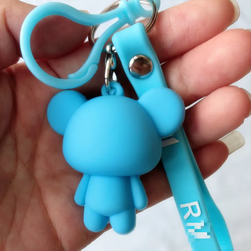 Kawaii Интересный мультфильм Животные с именем брелок игрушка сумка подвеска брелок держатель Tote сумки сырой мальчики девочки подарок multicoloro