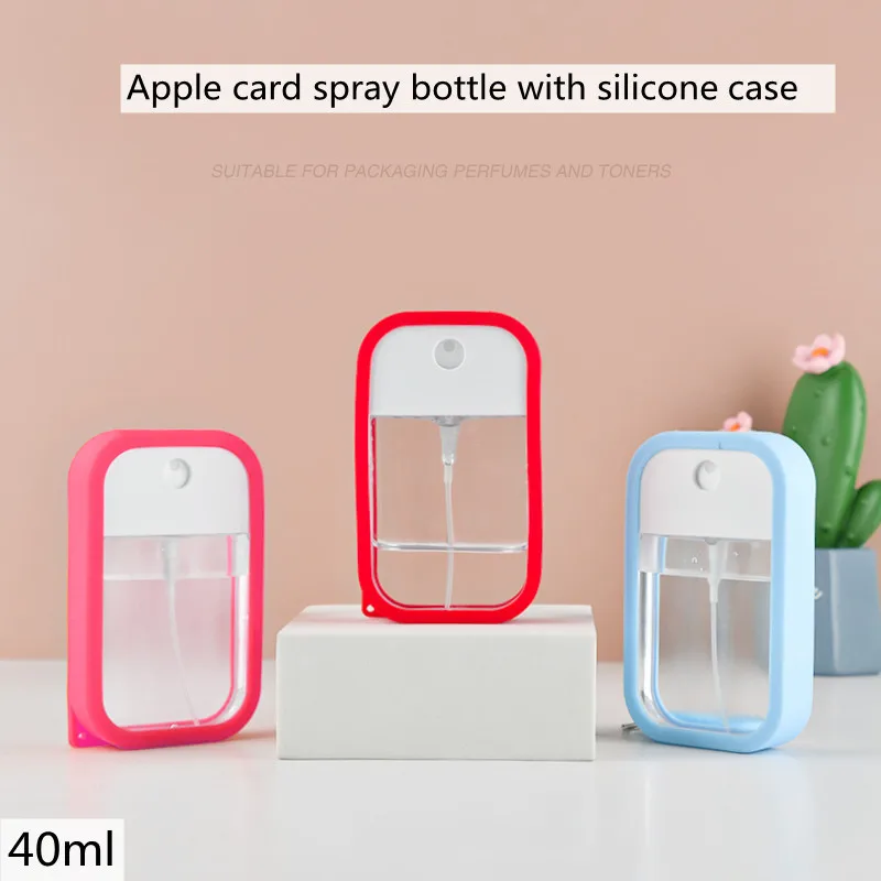 Wholesale40ml Empty Perfume Bottle Card Type Spray Bottle Air Freshener Flat Toner Bottle Portable Alcohol Disinfectant Bottle