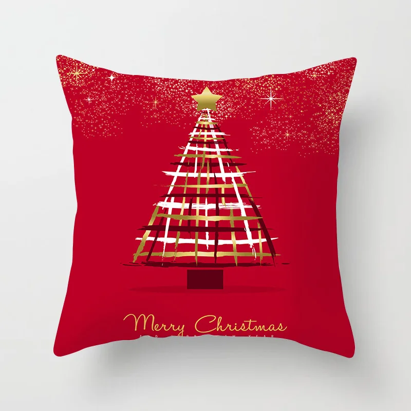 Рождественская наволочка для подушки с принтом, Рождественский чехол для подушки, наволочка для дивана, декоративная наволочка для дома, НОВАЯ РОЖДЕСТВЕНСКАЯ наволочка для подушки - Цвет: DRD210-19