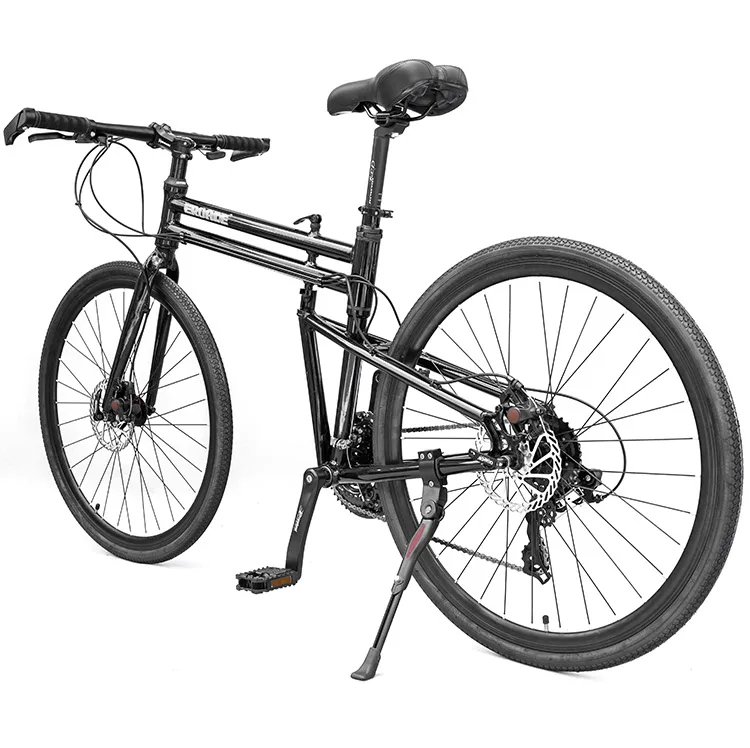 Perfect New Brand Folding Bike Aluminum Alloy Frame 26 inch Wheel 24/27 Speed Dual Disc Brake Road Bicycle Bicicleta 12