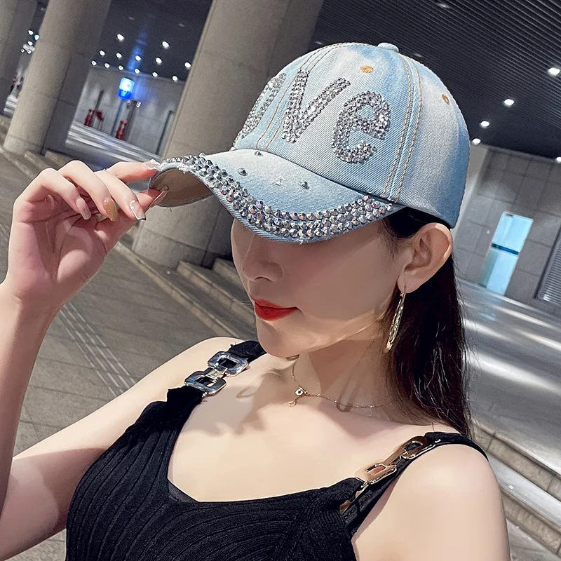 COKK Baseball Cap Women Cowboy Hat Summer Autumn Snapback Gorras Casquette Shiny letters Dad Hat Female Adjustable New
